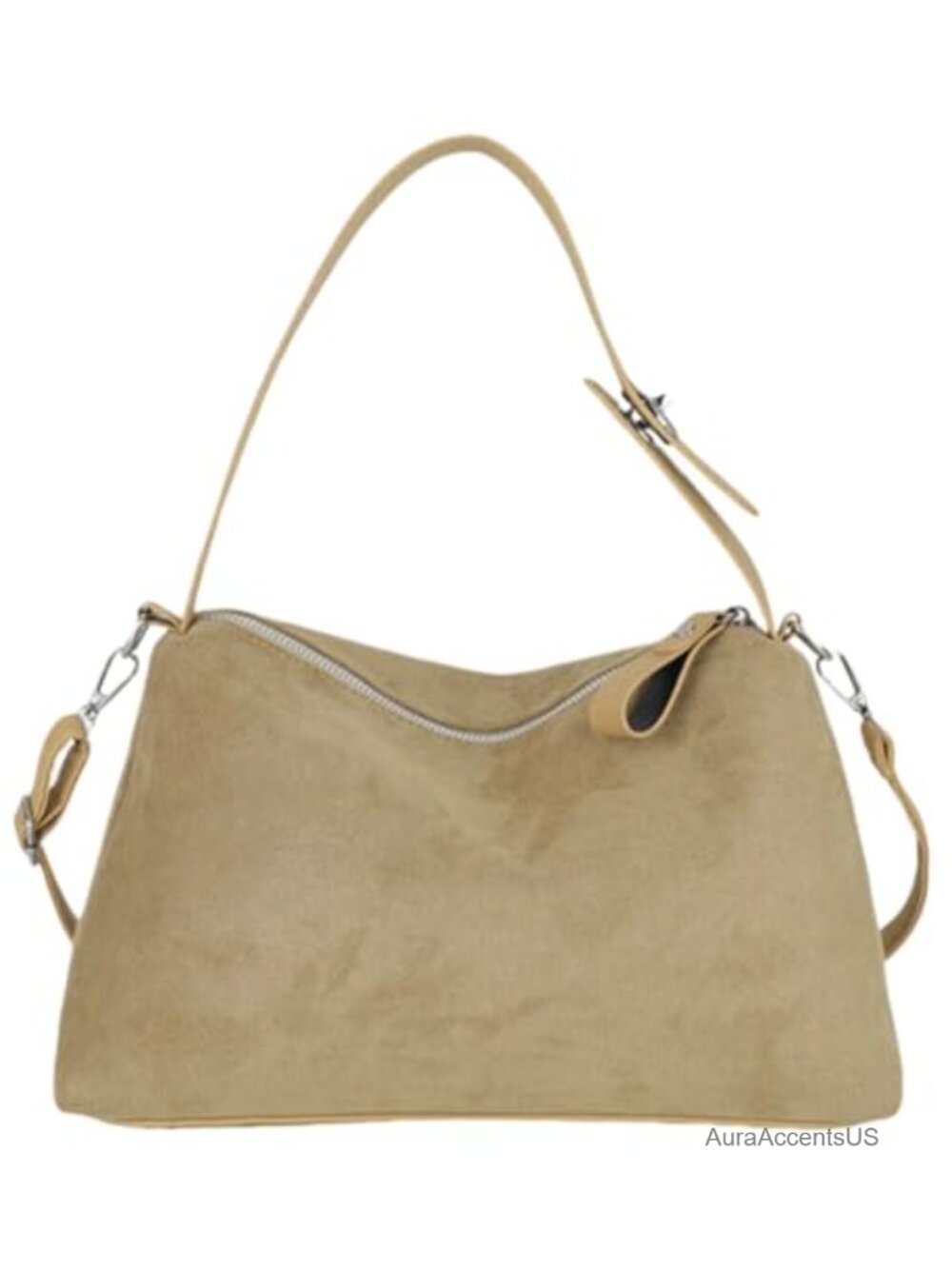 Vintage Suede Velvet Crossbody Shoulder Bag Hobo Purse